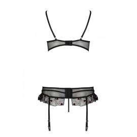Сексуальний комплект із поясом для панчіх LOVELIA SET black S/M - Passion - 7