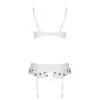 Сексуальний комплект із поясом для панчіх LOVELIA SET white XXL/XXXL - Passion