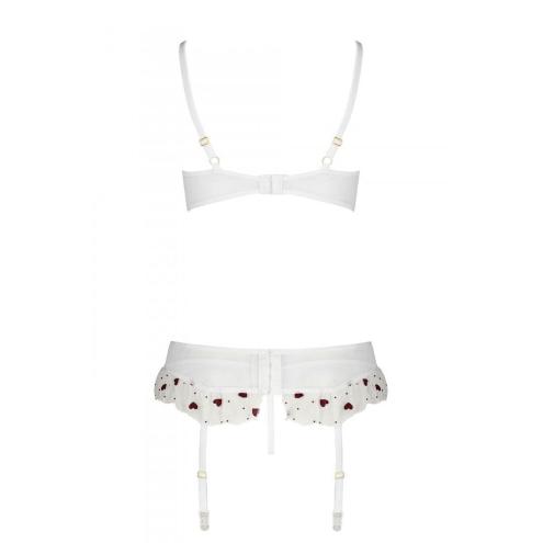 Сексуальный комплект с поясом для чулок LOVELIA SET white L/XL - Passion