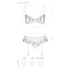 Сексуальный комплект с поясом для чулок LOVELIA SET white S/M - Passion