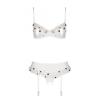 Сексуальний комплект із поясом для панчіх LOVELIA SET white S/M - Passion