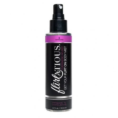 Спрей-мист для тела с феромонами Sensuva Flirtatious Pomegranate, Fig, Coconut, Plumeria (125 мл)