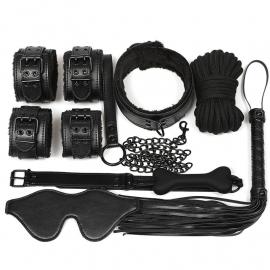 Набор для BDSM 7в1 LY1003 Black - 1