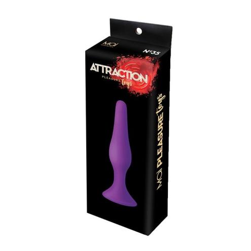 Анальная пробка на присоске MAI Attraction Toys №35 Purple XL