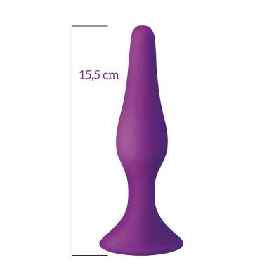 Анальна пробка на присосці MAI Attraction Toys №35 Purple XL