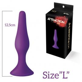 Анальна пробка на присосці MAI Attraction Toys №34 Purple L - 3