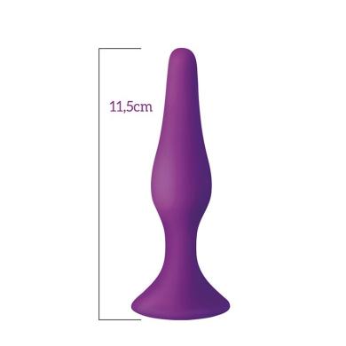 Анальна пробка на присосці MAI Attraction Toys №33 Purple М