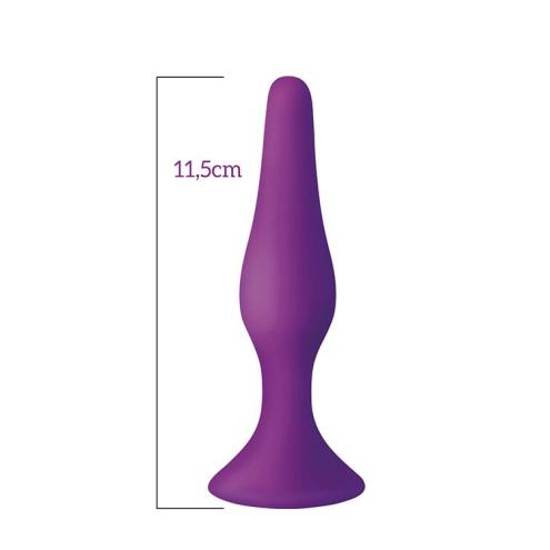 Анальна пробка на присосці MAI Attraction Toys №33 Purple М