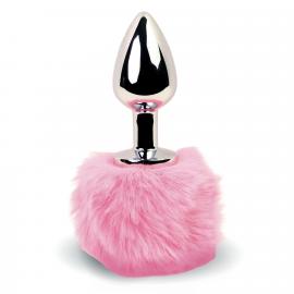Анальна пробка FeelzToys - Bunny Tails Butt Plug Pink