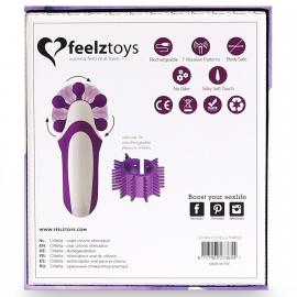 Стимулятор з імітацією оральних пестощів FeelzToys - Clitella Oral Clitoral Stimulator Purple - 7