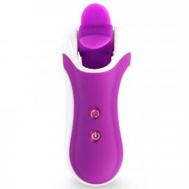Стимулятор з імітацією оральних пестощів FeelzToys - Clitella Oral Clitoral Stimulator Purple - 2