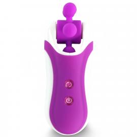 Стимулятор з імітацією оральних пестощів FeelzToys - Clitella Oral Clitoral Stimulator Purple - 4