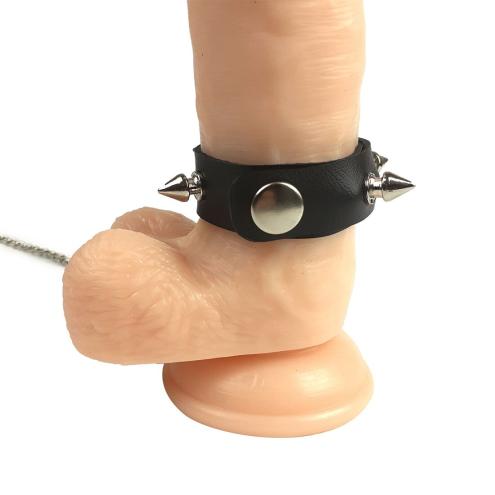 Кільце для пеніса Penis Ring з шипами та повідцем