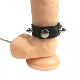 Кільце для пеніса Penis Ring з шипами та повідцем - 2