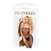 Бодістокінг з чулками та геометричним малюнком Penthouse - Firecracker Black XL