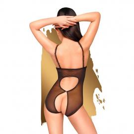 Боди с открытой грудью и спиной Penthouse - Turned On Black L/XL - 4