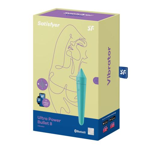 Смарт-минивибратор Satisfyer Ultra Power Bullet 8 Turquoise