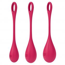 Набір йоні намистин Satisfyer Yoni Power 1 Red, діаметр 2-2,5-3см - 1