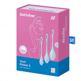Набір йоні намистин Satisfyer Yoni Power 2 Light Blue, діаметр 2-2,5-3см - 2