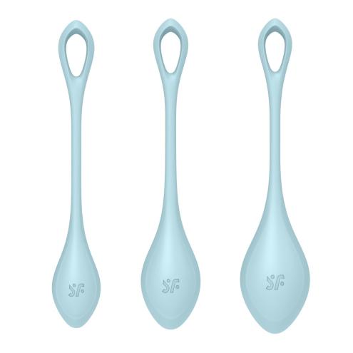 Набір йоні намистин Satisfyer Yoni Power 2 Light Blue, діаметр 2-2,5-3см