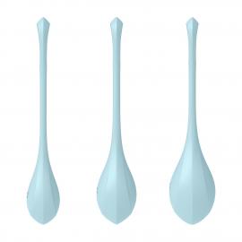 Набір йоні намистин Satisfyer Yoni Power 2 Light Blue, діаметр 2-2,5-3см - 5