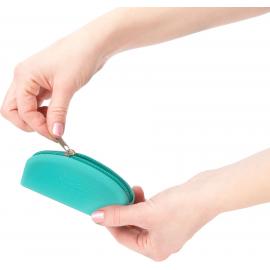 Сумка для зберігання секс-іграшок PowerBullet - Silicone Storage Zippered Bag Teal - 2