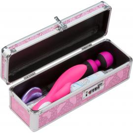 Кейс для зберігання секс-іграшок BMS Factory - The Toy Chest Lokable Vibrator Case Pink з кодовим замком - 4