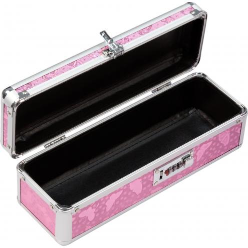 Кейс для зберігання секс-іграшок BMS Factory - The Toy Chest Lokable Vibrator Case Pink з кодовим замком