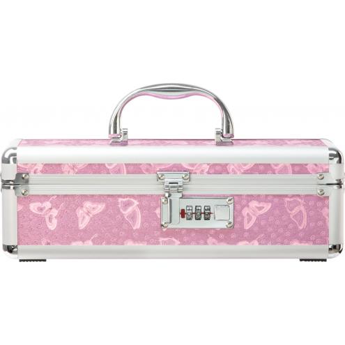Кейс для зберігання секс-іграшок BMS Factory - The Toy Chest Lokable Vibrator Case Pink з кодовим замком