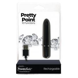 Віброкуля PowerBullet - Pretty Point Rechargeable Bullet Black - 6