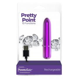 Віброкуля PowerBullet - Pretty Point Rechargeable Bullet Purple - 2
