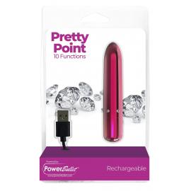 Віброкуля PowerBullet - Pretty Point Rechargeable Bullet Pink - 4