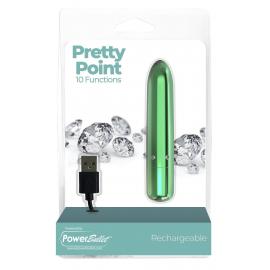 Віброкуля PowerBullet - Pretty Point Rechargeable Bullet Teal - 6