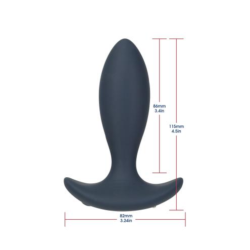 Анальная пробка с пульсацией Lux Active – Throb – 4.5  Anal Pulsating Massager, пульт ДУ