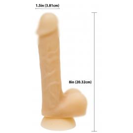 Фалоімітатор на присосці ADDICTION - DAVID 8″ Silicone Dong - 4