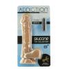 Гибкий фаллоимитатор на присоске ADDICTION — ANDREW 8″ Silicone Dong — Caramel