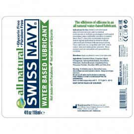 Лубрикант на водной основе для чувствительной кожи Swiss Navy All Natural 59 мл - 2