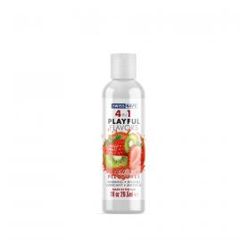 Лубрикант на водній основі Swiss Navy 4 in 1 Straw-Kiwi Pleasures 29,5 мл - 1