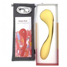 Вакуумний вагінально-кліторальний стимулятор Magic Motion Bobi Yellow - 7