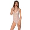 Боді з ажурним декором та відкритим доступом Ursula Body white L/XL — Passion