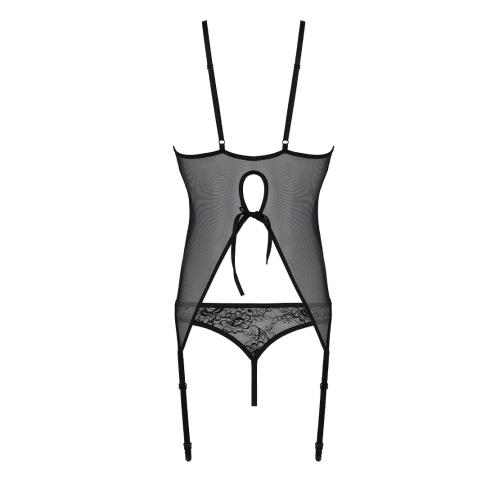 Корсет с пажами Ursula Corset black L/XL — Passion