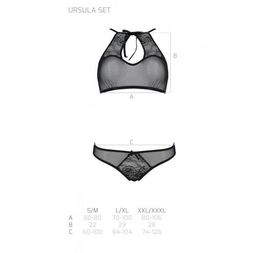 Комплект Ursula Set black S/M — Passion