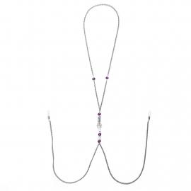 Украшение для сосков Art of Sex - Nipple Clamps Arrow, цвет фиолетовый - 1