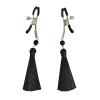 Зажимы для сосков Art of Sex - Nipple clamps Black Tassels