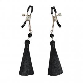 Затискачі для сосків Art of Sex - Nipple clamps Black Tassels