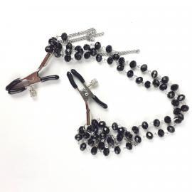 Затискачі для сосків Art of Sex - Nipple clamps Sexy Jewelry Black - 5