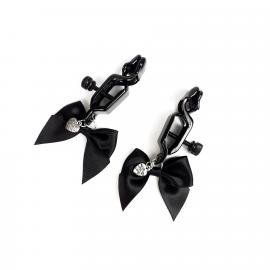 Затискачі для сосків Art of Sex - Nipple clamps Black Bow - 1