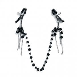 Затискачі для сосків Art of Sex - Nipple clamps Afina Black - 1