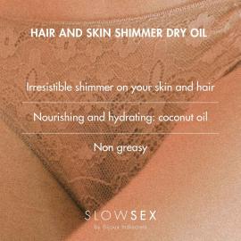 Суха олія-шиммер для волосся і тіла Bijoux Indiscrets Slow Sex Hair and skin shimmer - 6