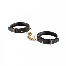 Наручники з екошкіри Bijoux Indiscrets Maze – Thin Handcuffs Black - 2